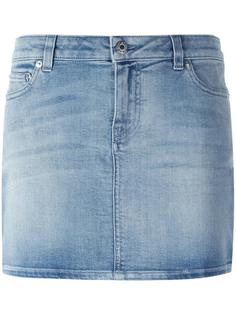 джинсовая юбка мини с принтом звезд Givenchy