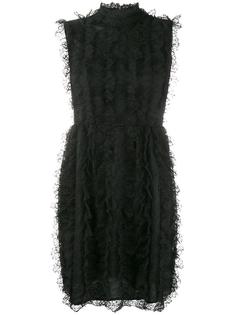 кружевное платье с рюшами Givenchy