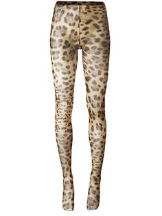 колготки с леопардовым узором Dolce & Gabbana