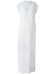 длинное платье с кружевной отделкой Givenchy