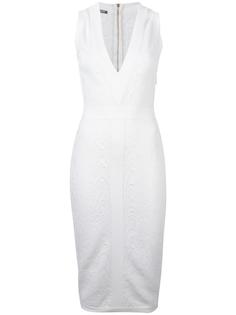 платье с леопардовым принтом   Balmain