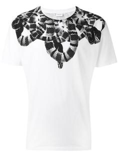 футболка с принтом змей Marcelo Burlon County Of Milan