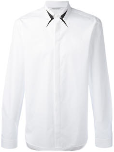 рубашка с геометрическими деталями на воротнике Neil Barrett