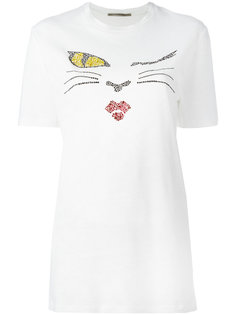 футболка с принтом кошачьей морды Ermanno Scervino