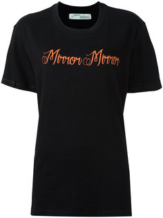 футболка с принтом mirror mirror  Off-White