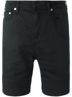 джинсовые шорты с отделкой в рубчик Neil Barrett