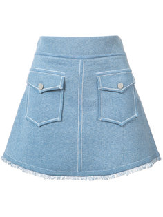 юбка с передними карманами Derek Lam 10 Crosby