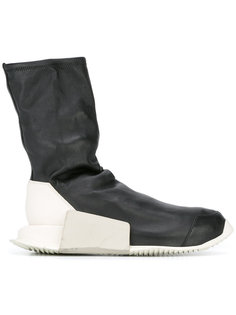 кроссовки Rick Owens x Adidas с деталью в форме носка Rick Owens
