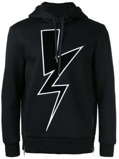 толстовка Lightning Bolt с капюшоном Neil Barrett