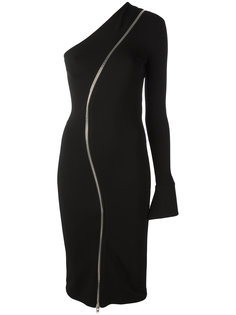 асимметричное платье с молнией Givenchy