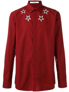 клетчатая рубашка со звездами Givenchy