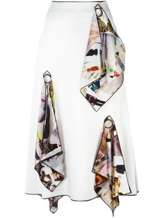 юбка с яркими лоскутками Christopher Kane