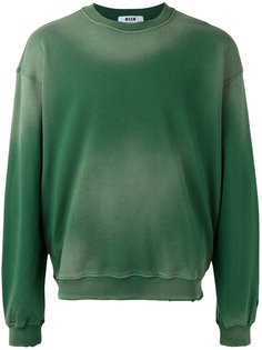 толстовка с выцветшим эффектом MSGM