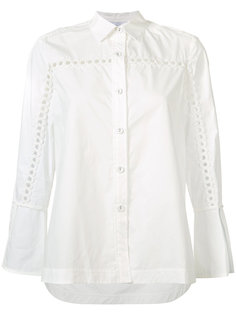 рубашка с вышивкой на рукавах Derek Lam 10 Crosby