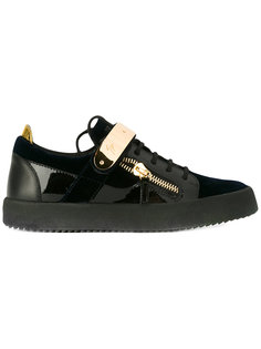 кроссовки с деталью металлик Giuseppe Zanotti Design