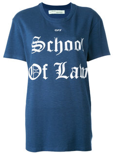 футболка School of Law Off-White
