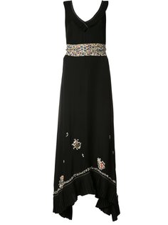 асимметричное платье с глубоким V-образным вырезом Derek Lam 10 Crosby