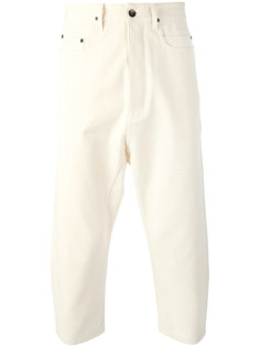 укороченные брюки с заниженной проймой Rick Owens DRKSHDW