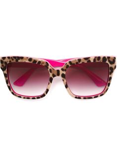 солнцезащитные очки с леопардовым принтом Dolce & Gabbana Eyewear