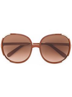 крупные солнцезащитные очки в квадратной оправе Chloé Eyewear