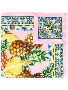 платок с принтом ананасов Dolce & Gabbana