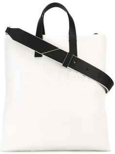 сумка-тоут с тисненым логотипом DKNY