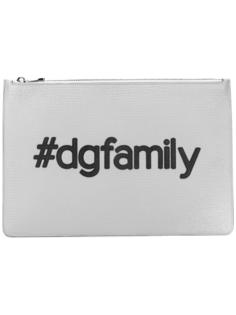 клатч с нашивкой #dgfamily Dolce & Gabbana