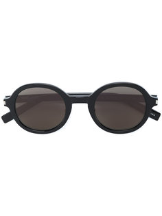 солнцезащитные очки в круглой оправе с затемненными линзами Saint Laurent Eyewear