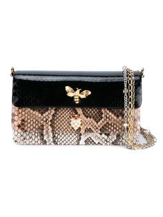 сумка на плечо с эффектом змеиной кожи Dolce & Gabbana
