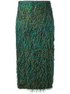 фактурная юбка-карандаш с перьями Max Mara