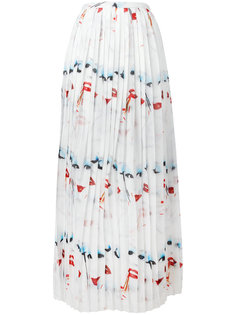 плиссированная юбка с принтом Jeremy Scott
