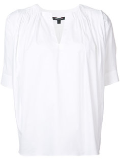 блузка шифт с драпировкой на плечах Derek Lam