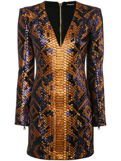 структурированное мини-платье  Balmain