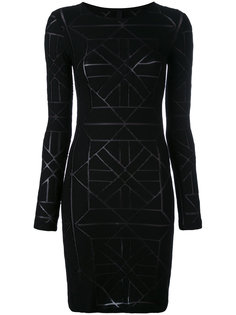приталенное платье с геометрическим узором Gareth Pugh