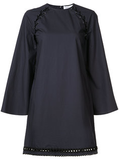платье шифт со шнуровкой на плечах Derek Lam 10 Crosby
