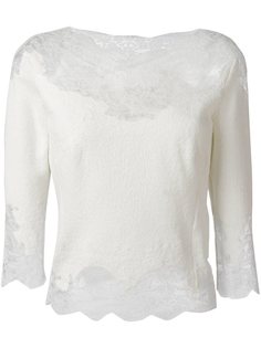блузка с кружевом Ermanno Scervino