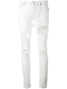 джинсы скинни с рваной отделкой Off-White