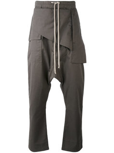 драпированные брюки с заниженной проймой Rick Owens DRKSHDW