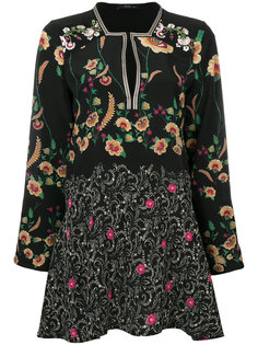 блузка-туника с цветочным принтом Etro