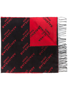шарф с принтом-логотипом Balenciaga