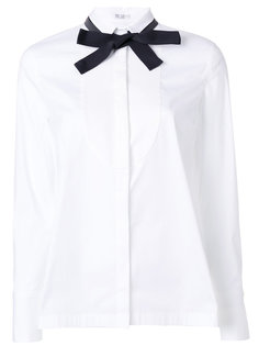 рубашка с узкий воротником и завязкой  Brunello Cucinelli