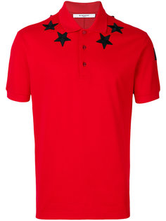 футболка-поло с нашивками звездами Givenchy