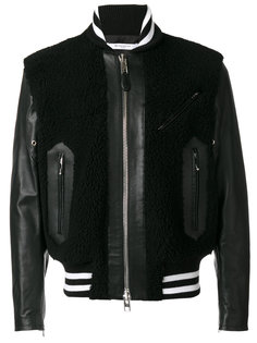 куртка с панелями из овчины Givenchy