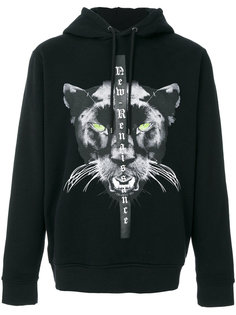 panther printed hoodie Marcelo Burlon County Of Milan