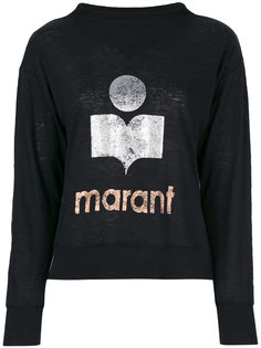 толстовка с металлическим принтом логотипа Isabel Marant Étoile