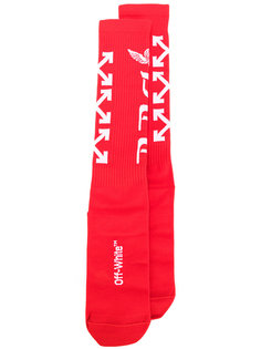 носки с принтом стрел Off-White