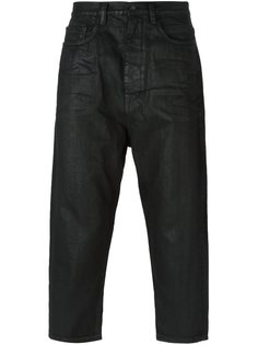 укороченные вощеные джинсы Rick Owens DRKSHDW