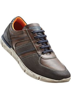 Кожаные туфли на шнуровке (коричневый) Bonprix