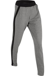 Длинные спортивные брюки (серый меланж) Bonprix