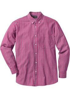 Полосатая рубашка Regular Fit (красная ягода/темно-синий/белый в полоску) Bonprix